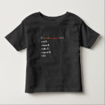 Funny Computer Science Coder Programmer Function Toddler T-shirt<br><div class="desc">A funny Gift for programmer,  gamer,  computer scientist,  software developer,  IT admin,  nerd and pc geek. Perfect surprise for a laughter with friends,  family and colleagues at school or work.</div>