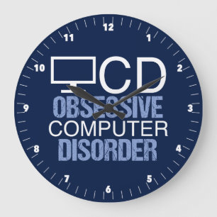 Funny Computer Science Geek Large Clock