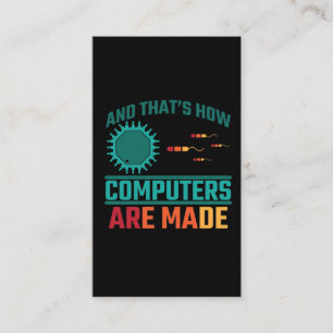 Funny Computer Science Hardware Coder It Admin Business Card