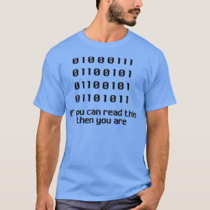 Funny Computer Science Programmer Binary Code Geek T-Shirt