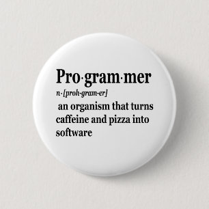 Funny Computer Science Programmer Definition 2 Inch Round Button