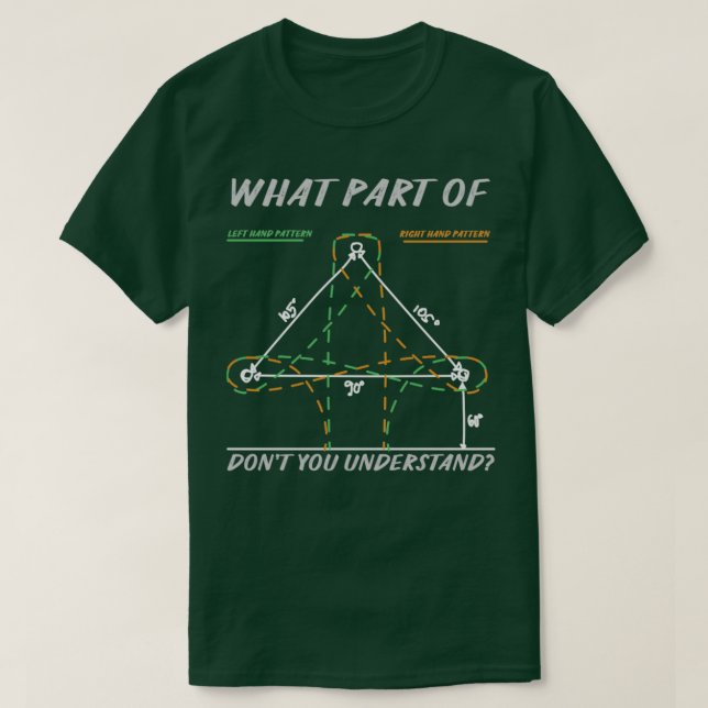 Funny confusing barrel racing pattern T-Shirt (Design Front)
