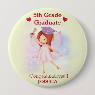 Funny Congrats 5th grade 4 Inch Round Button