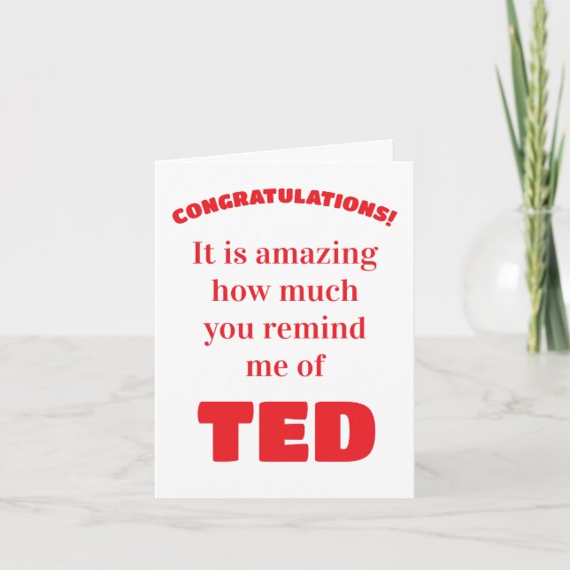 Funny congratulations for graduate card (Front)