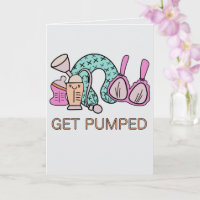 Funny Congratulations Get Pumped Cute Baby Shower