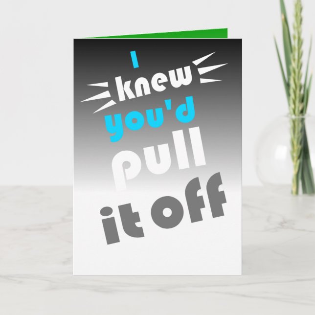 funny congratulations on job promotion card (Front)