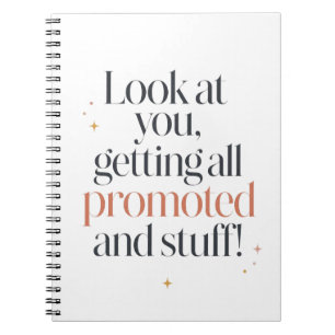 Funny Congratulations on Your Promotion Notebook