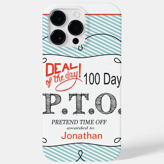 Funny Congratulations Promoted to Pretend Time Off Case-Mate iPhone Case (Back)