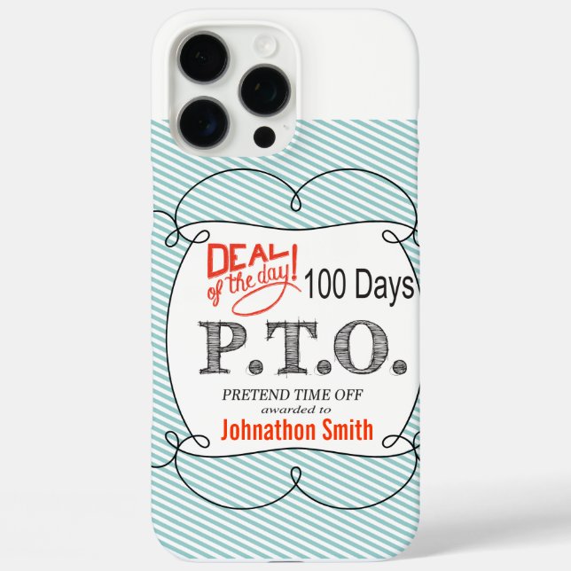 Funny Congratulations Promoted to Pretend Time Off Case-Mate iPhone Case (Back)
