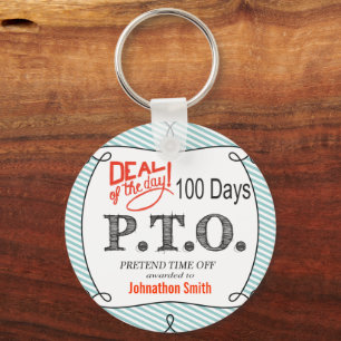 Funny Congratulations Promoted to Pretend Time Off Keychain