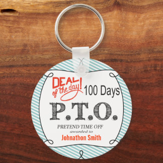 Funny Congratulations Promoted to Pretend Time Off Keychain