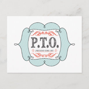 Funny Congratulations Promoted to Pretend Time Off Postcard