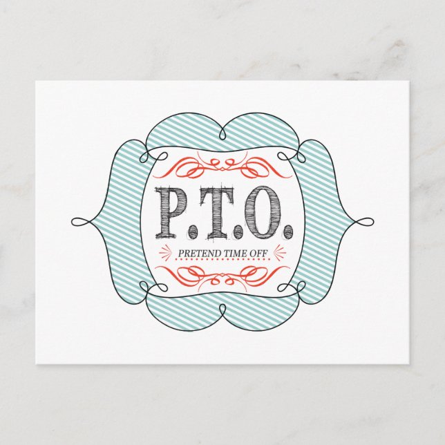 Funny Congratulations Promoted to Pretend Time Off Postcard (Front)