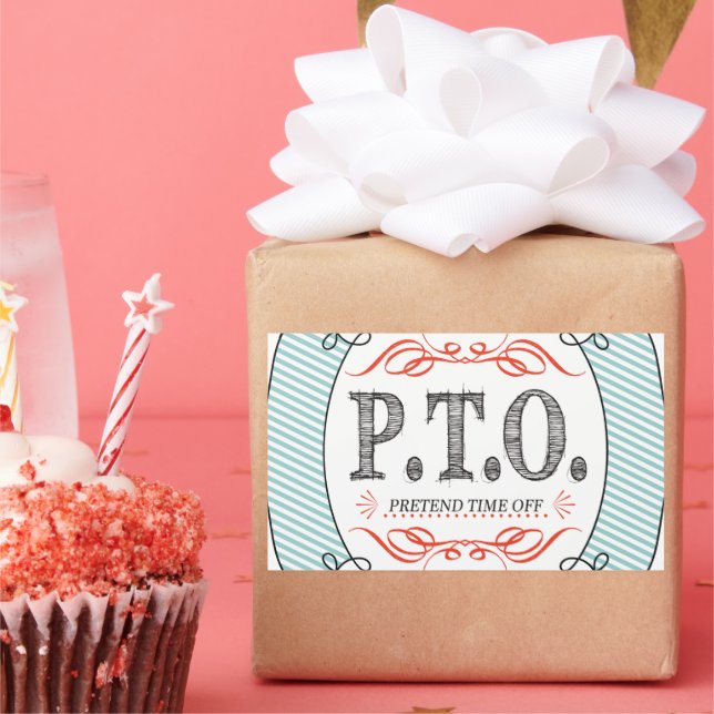 Funny Congratulations Promoted to Pretend Time Off Sticker (Party)