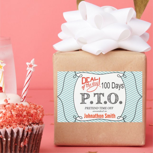 Funny Congratulations Promoted to Pretend Time Off Sticker (Party)