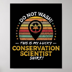 Funny Conservation Scientist Job Title Quote Graph Poster
