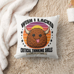 Funny Construction Supervisor T-Shirt Throw Pillow