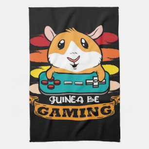 Funny Controller Guinea Pig Gift Lovers Kitchen Towel