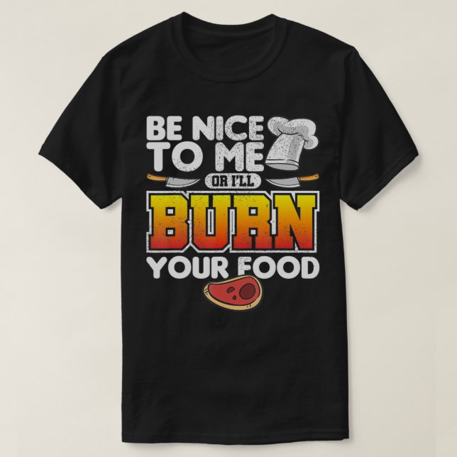Funny Cook Head Chefs or Line Cooks  T-Shirt (Design Front)