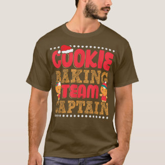 Funny Cookie Baking Team Captain Gingerbread Chris T-Shirt