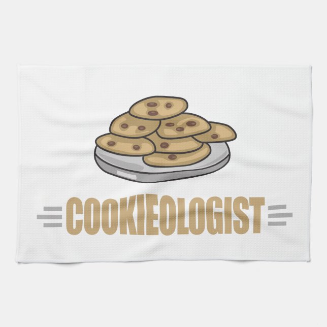 Funny Cookie Lover Kitchen Towel (Horizontal)