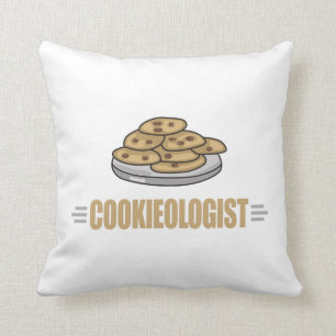 Funny Cookie Lover Throw Pillow