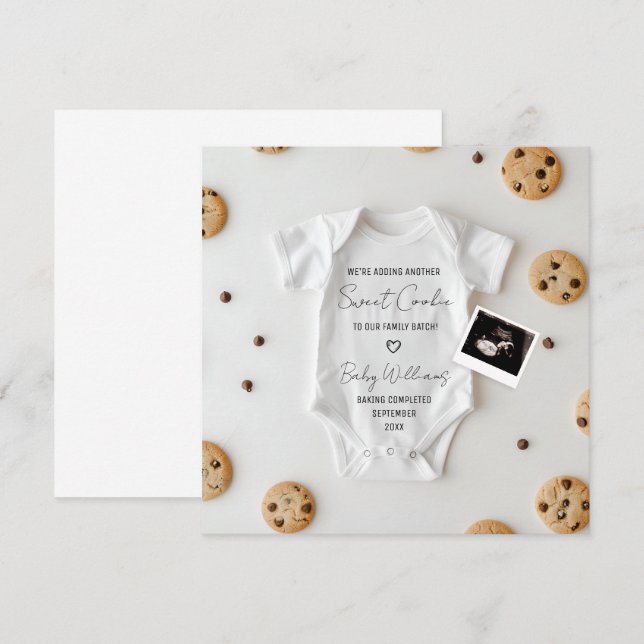 Funny Cookie Pregnancy Announcement (Front/Back)