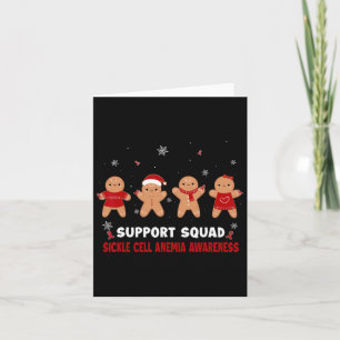 Funny Cookie Xmas Sickle Cell Anemia Awareness Rib Card