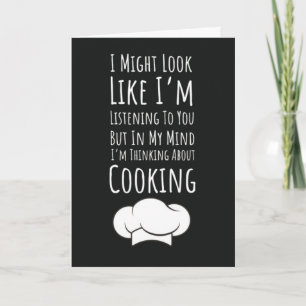 Funny Cooking Cards Humour Sarcastic Friend