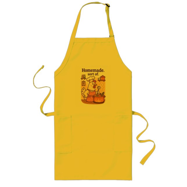 Funny Cooking Chicken Apron – Hen Making Soup (Front)