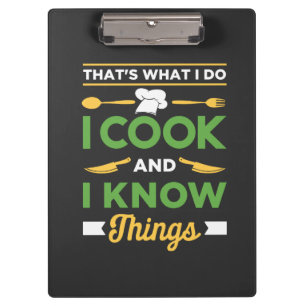 Funny Cooking Clipboard