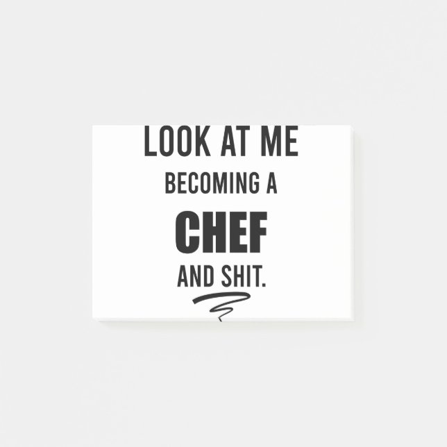 Funny Cooking Gift For Chef Funny Chef Shirt Post-it Notes (Front)