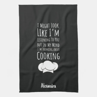 Funny Cooking Gifts Chefs Cooks Men Women Custom Kitchen Towel
