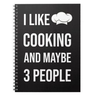 Funny Cooking Gifts Humour Chef Humourous Notebook