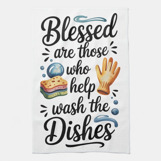 Funny Cooking Quote Kitchen Towel (Vertical)