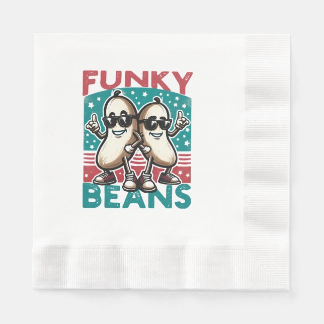 Funny Cool Beans Napkin (Front)