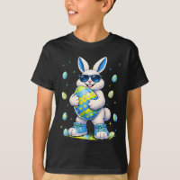 Funny Cool Bunny Easter Rabbit Easter Egg Men Boy