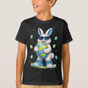 Funny Cool Bunny Easter Rabbit Easter Egg Men Boy T-Shirt