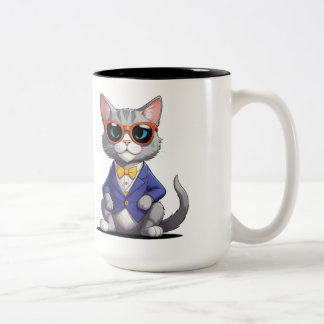 Funny Cool Cat Mug | Cute Cat Lover Gift