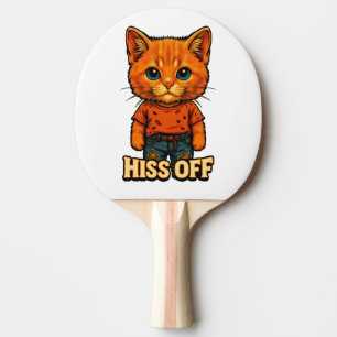 Funny Cool  Cat Quote Tee Ping Pong Paddle