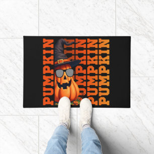 Funny Cool Cute Pumpkin fall autumn Thanksgiving Doormat