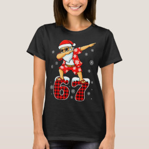 Funny Cool Dabbing Santa Hawaii 67 Meme Christmas  T-Shirt
