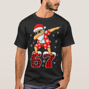 Funny Cool Dabbing Santa Hawaii 67 Meme Christmas  T-Shirt