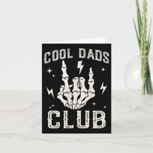 Funny Cool Dads Club Retro Skeleton Dad  Card