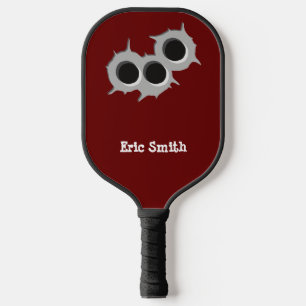 Funny Cool Design 3 (Three) Holes Personalized Pickleball Paddle