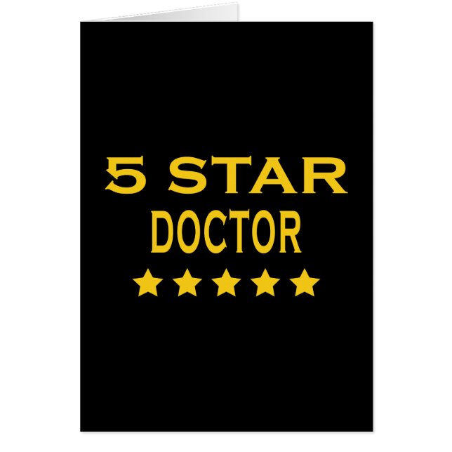 Funny Cool Doctors : Five Star Doctor (Front)