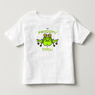 Funny Cool Frog Motto Cartoon Character Toddler T-shirt