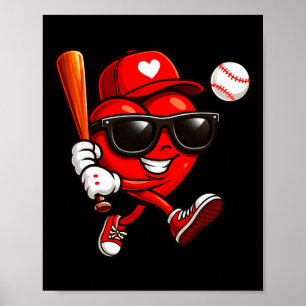 Funny Cool Heart Sell Valentine Outfit Men Boy Kid Poster
