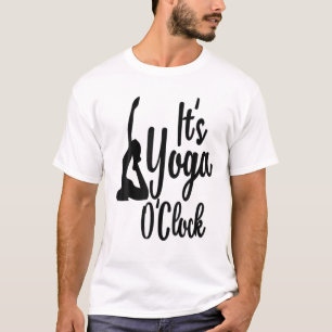 Funny Cool It's Yoga O'clock, Class Of Yoga Graphi T-Shirt