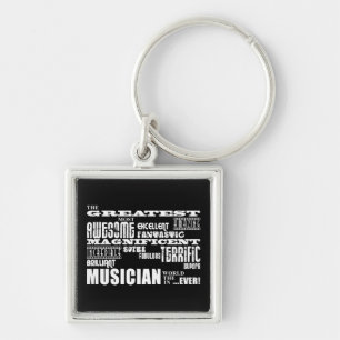 Funny Cool Musicians Birthdays : Greatest Musician Keychain